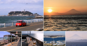 浮世繪裡的江之島｜湘南海岸浪漫的夕陽與海天一線！